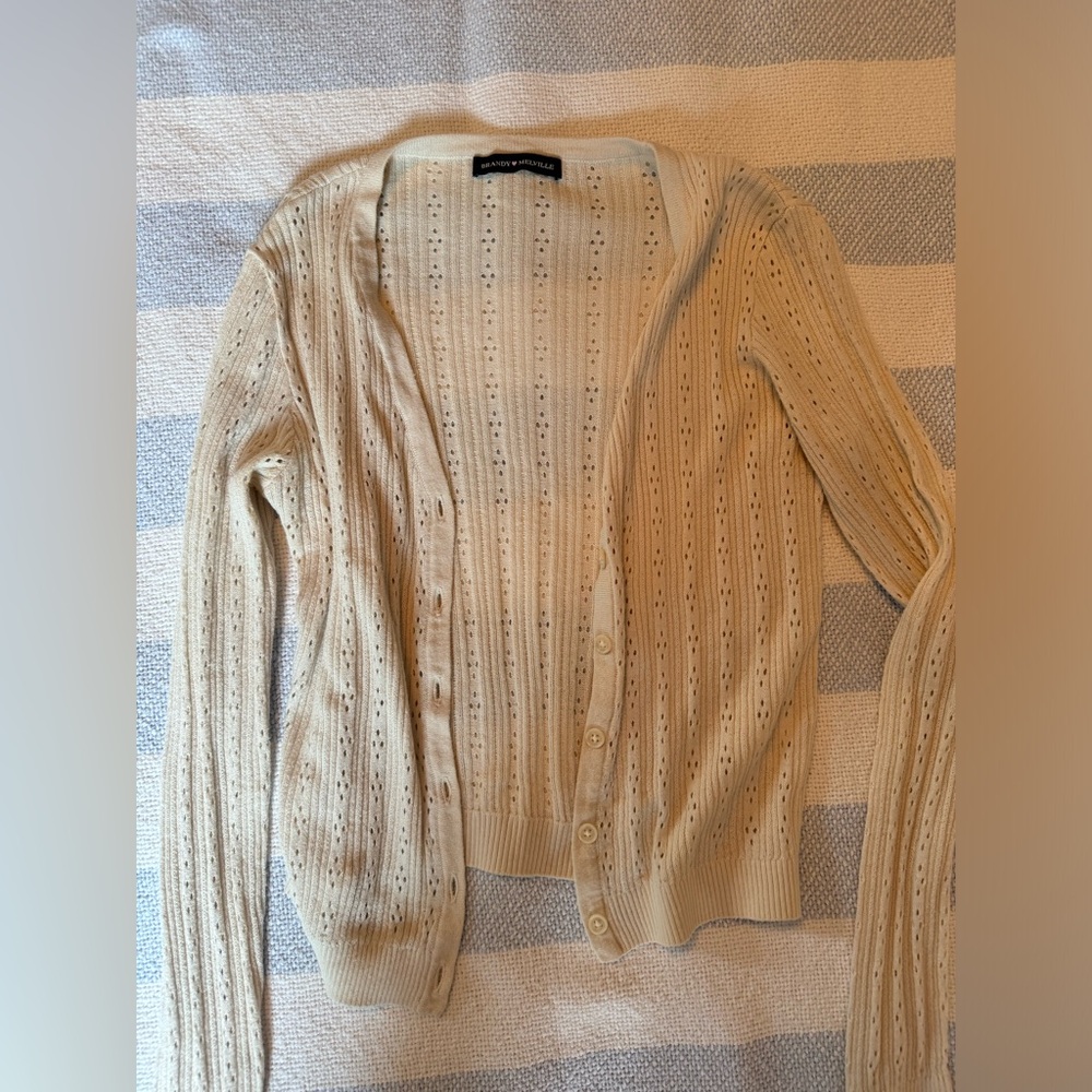 Brandy Melville eyelet cardigan